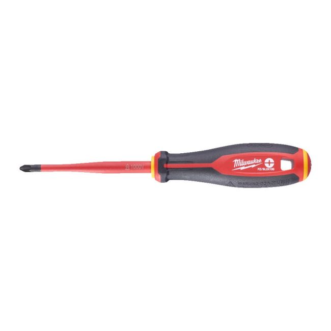 Викрутка з тригранною рукояткою ізольована VDE MILWAUKEE, PZ/SL2х100мм (4932478736)