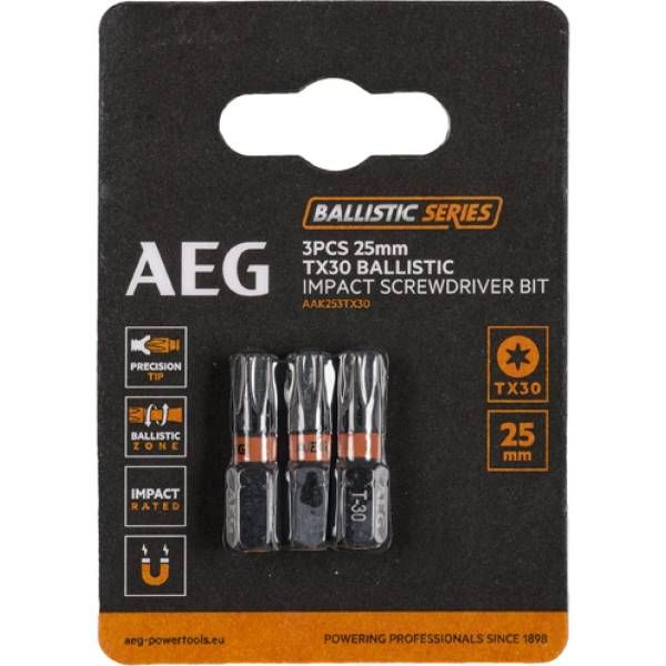 Біта ударна AEG AAK252TX30, TX30, 25мм (3шт) (4932479176)