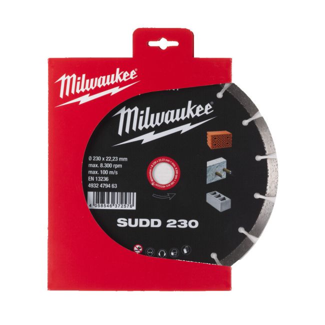 Диск алмазний MILWAUKEE SUDD 230, діаметр 230мм (залізобетон, цегла) (4932479463)