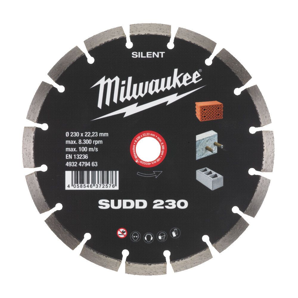 Диск алмазний MILWAUKEE SUDD 230, діаметр 230мм (залізобетон, цегла) (4932479463)