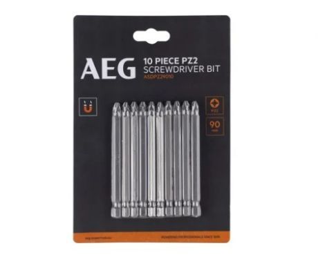 Біта AEG ASDPZ29010, PZ2, 90мм (10шт) (4932479518)