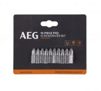 Біта AEG ASDPZ22510, PZ2, 25мм (10шт) (4932479522)