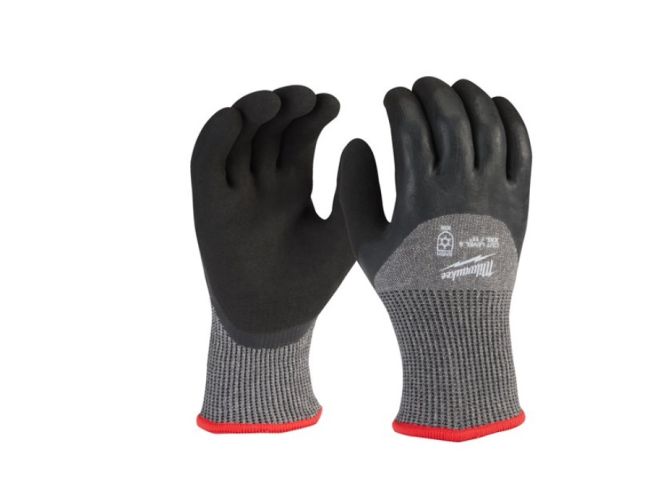 Рукавиці зимові MILWAUKEE, з опором порізам 5/Е рівня, розмір 10/XL, (12 пар) (4932479564)