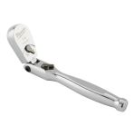 Тріскачка хромована шарнірна для головок 1/4'' MILWAUKEE, 140мм (4932479648)