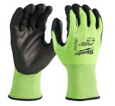 Рукавиці робочі сигнальні Hi-Vis MILWAUKEE, з опором порізам 3/C рівня, розмір 7/S (4932479721)