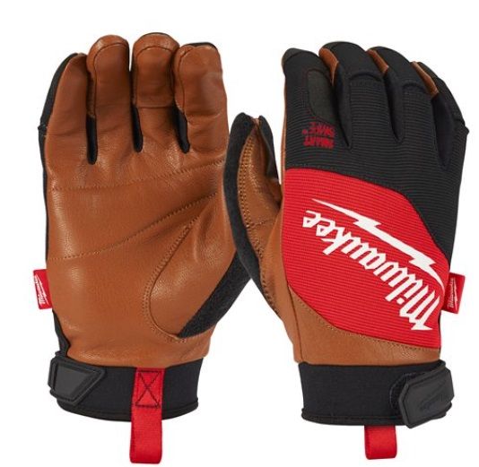 Рукавиці робочі зі шкіряними вставками MILWAUKEE, розмір 7/S (4932479726)