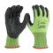 Рукавиці робочі сигнальні Hi-Vis MILWAUKEE, з опором порізам 5/E рівня, розмір 7/S (4932479931)