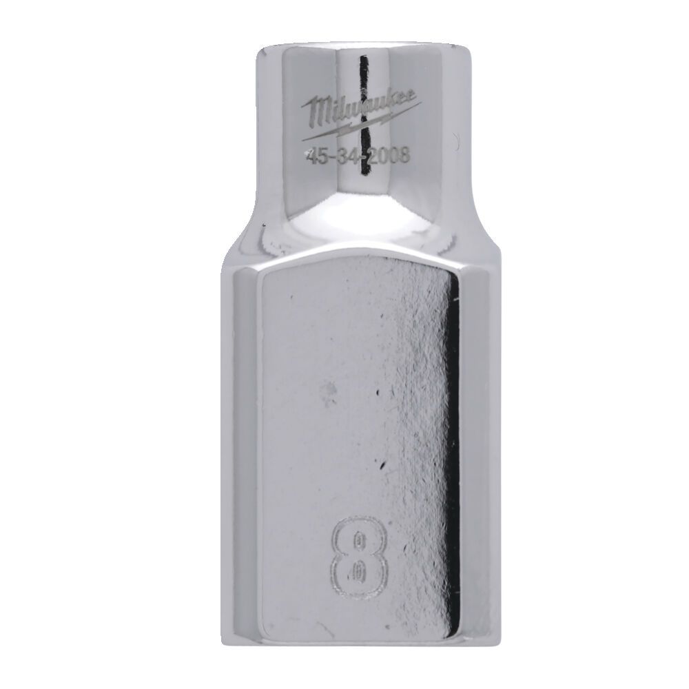 Головка торцева хромована 1/2'' 6гр. MILWAUKEE, 8мм (4932480006)
