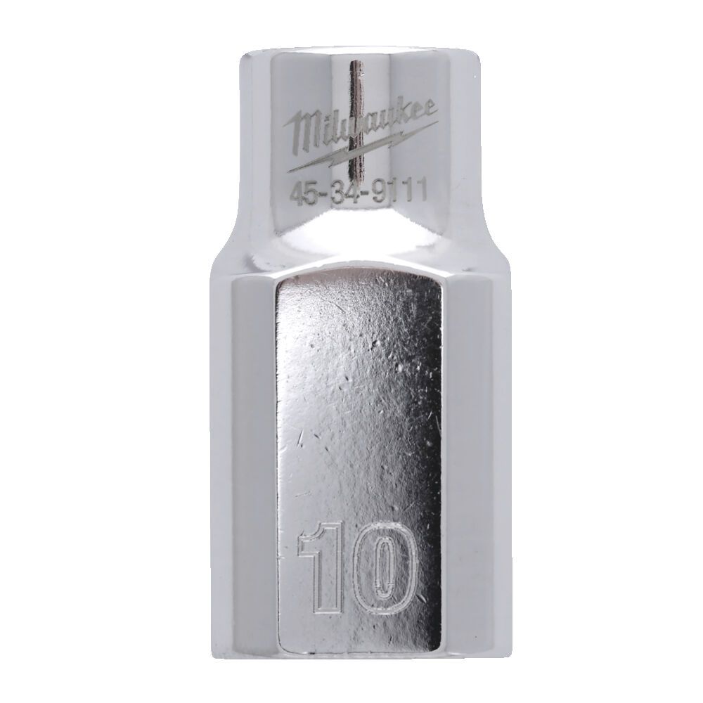 Головка торцева хромована 1/2'' 6гр. MILWAUKEE, 10мм (4932480008)