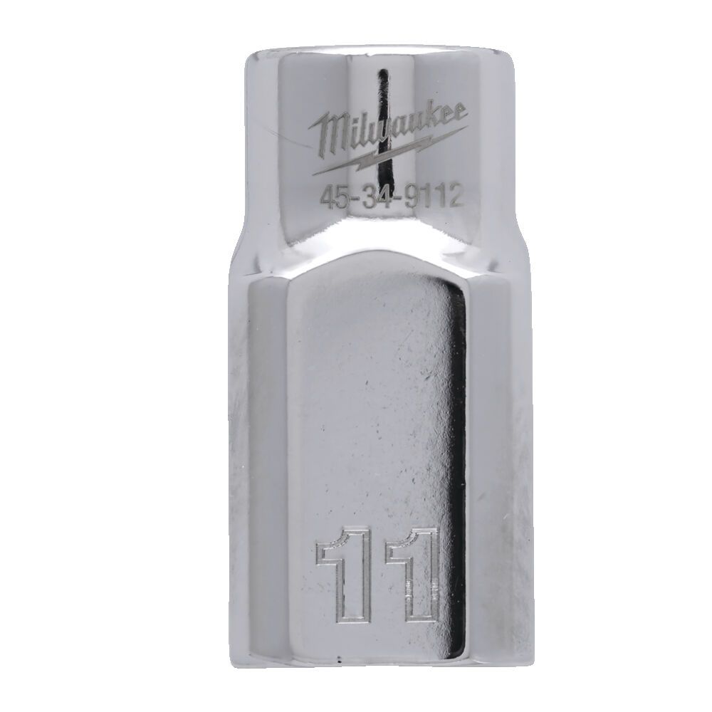 Головка торцева хромована 1/2'' 6гр. MILWAUKEE, 11мм (4932480009)