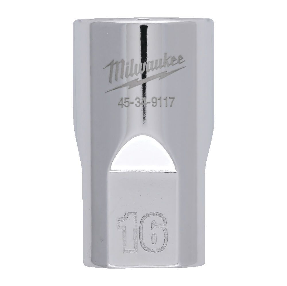 Головка торцева хромована 1/2'' 6гр. MILWAUKEE, 16мм (4932480014)