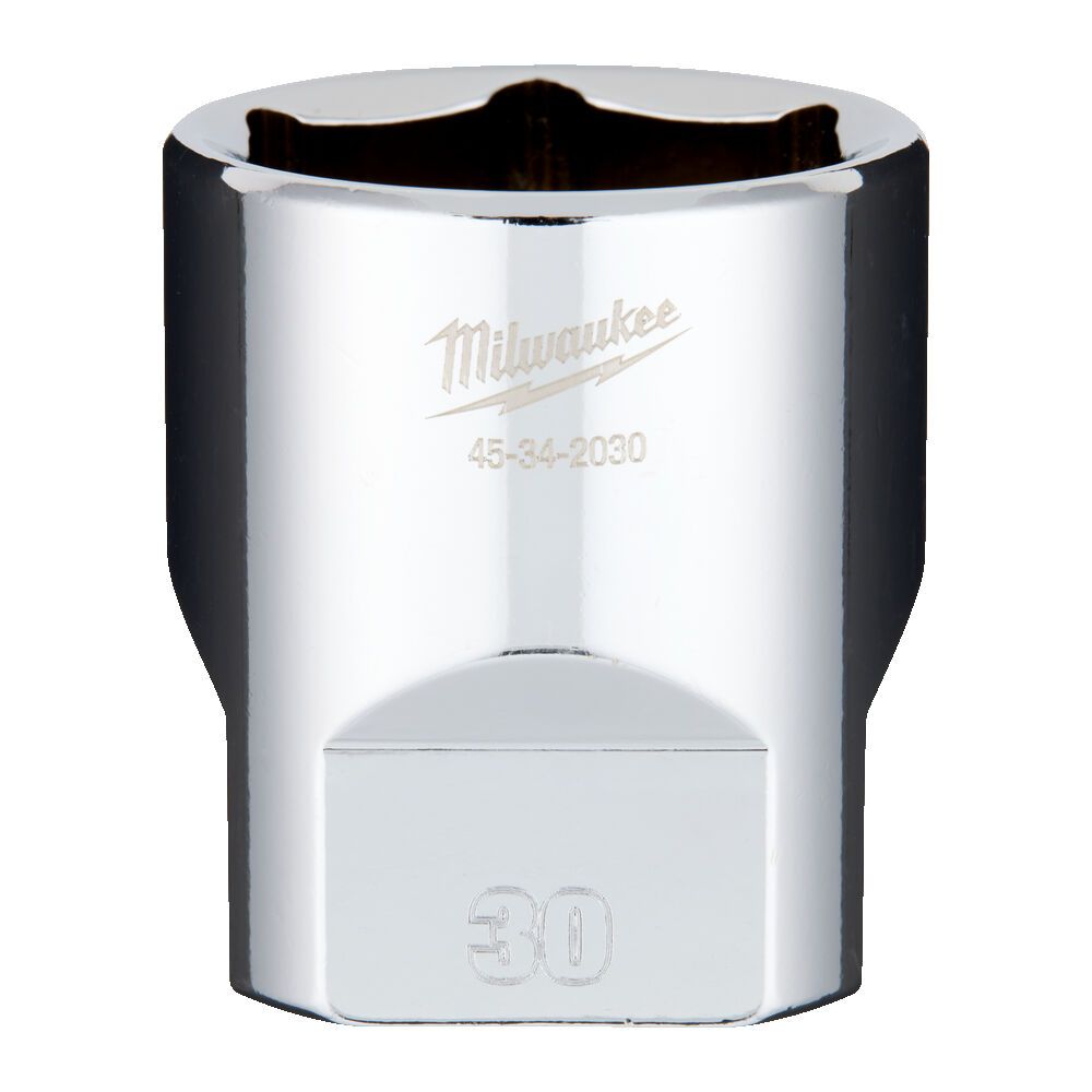Головка торцева хромована 1/2'' 6гр. MILWAUKEE, 30мм (4932480027)