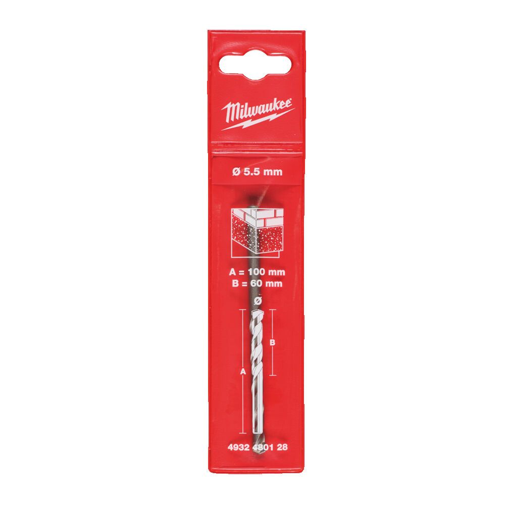 Свердло по каменю MILWAUKEE, CDB діаметр 5,5x100х90мм (4932480128)