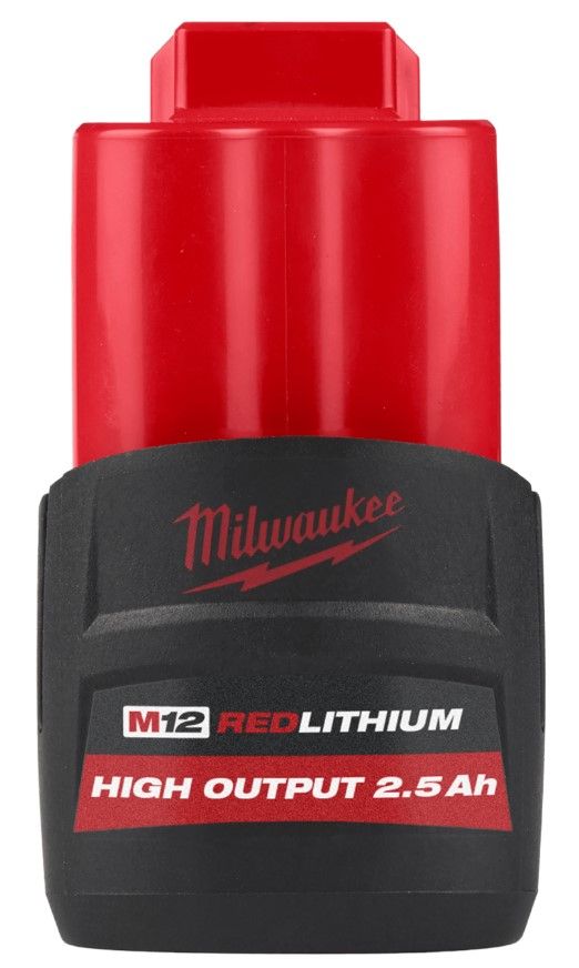 Акумулятор Li-Ion HIGH OUTPUT MILWAUKEE, M12 HB2.5 2,5 Аг (4932480164)