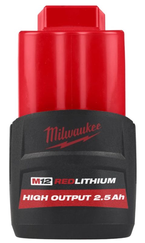 Акумулятор Li-Ion HIGH OUTPUT MILWAUKEE, M12 HB2.5 2,5 Аг (4932480164)