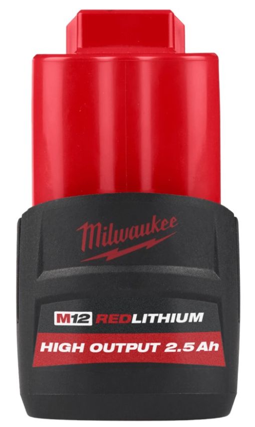 Акумулятор Li-Ion HIGH OUTPUT MILWAUKEE, M12 HB2.5 2,5 Аг (4932480164)