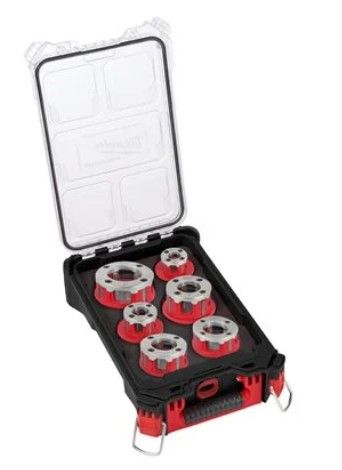 Набір головок для нарізання різблення PACKOUT MILWAUKEE FPT2HK BSPT Alloy, (для FPT2) (6шт) (4932480249)