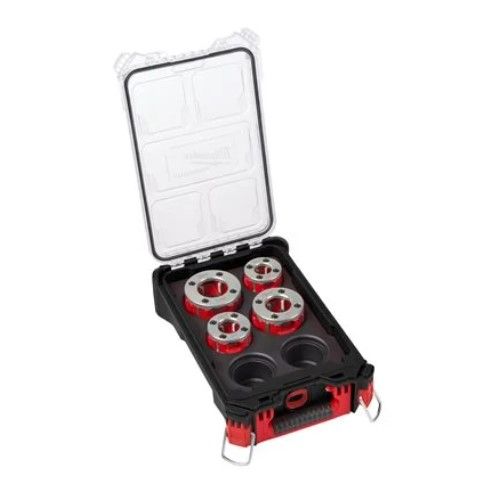 Набір головок для нарізання різблення PACKOUT MILWAUKEE FPT114HK BSPT Alloy, (для FPT114) (4шт) (4932480250)
