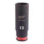 Головка ударна ShW 1/4'' SKT MILWAUKEE подовжена, 13мм (4932480262)