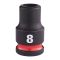 Головка ударна ShW 3/8'' STD MILWAUKEE, 8мм (4932480265)