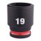 Головка ударна ShW 3/8'' STD MILWAUKEE, 19мм (4932480276)