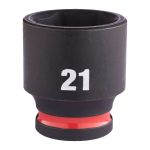 Головка ударна ShW 3/8'' STD MILWAUKEE, 21мм (4932480278)