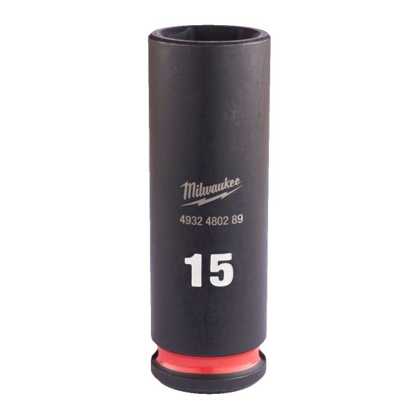Головка ударна ShW 3/8'' SKT MILWAUKEE, подовжена, 15мм (4932480289)