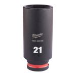 Головка ударна ShW 3/8'' SKT MILWAUKEE, подовжена, 21мм (4932480295)