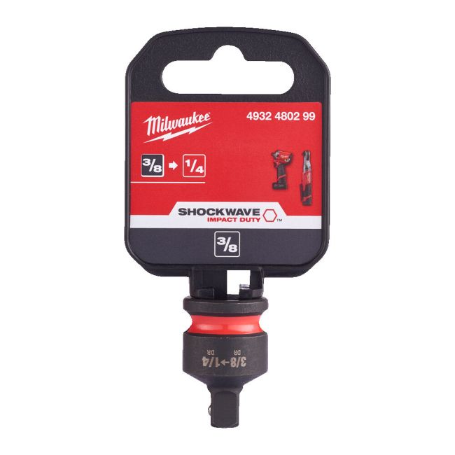 Перехідник ударний для головок ShW MILWAUKEE с квадрата 3/8" на 1/4'' квадрат (4932480299)