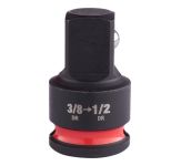 Перехідник ударний для головок ShW MILWAUKEE з квадрата 3/8" на 1/2" квадрат (4932480300)