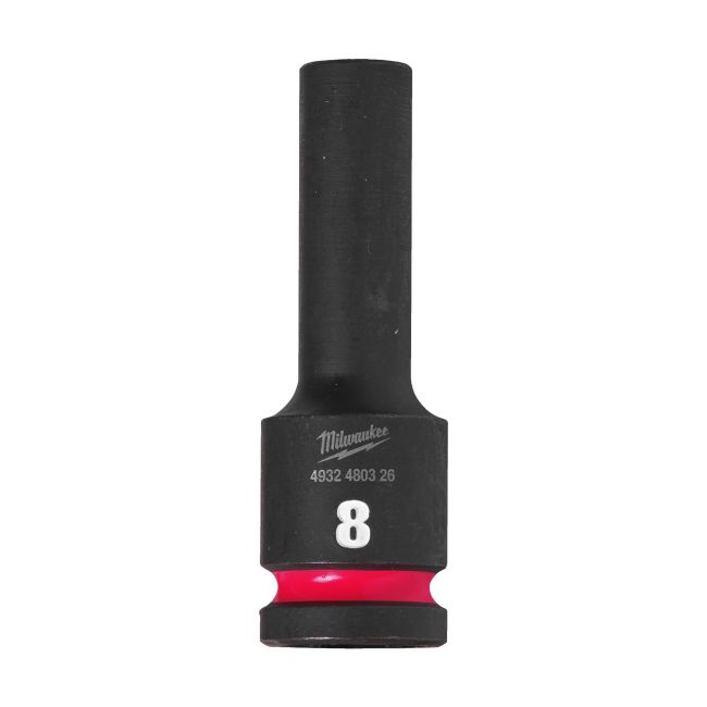 Головка ShW 1/2'' SKT MILWAUKEE подовжена, 8мм (4932480326)