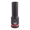 Головка ShW 1/2'' SKT MILWAUKEE подовжена, 12мм (4932480330)