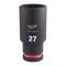 Головка ShW 1/2'' SKT MILWAUKEE подовжена, 27мм (4932480345)