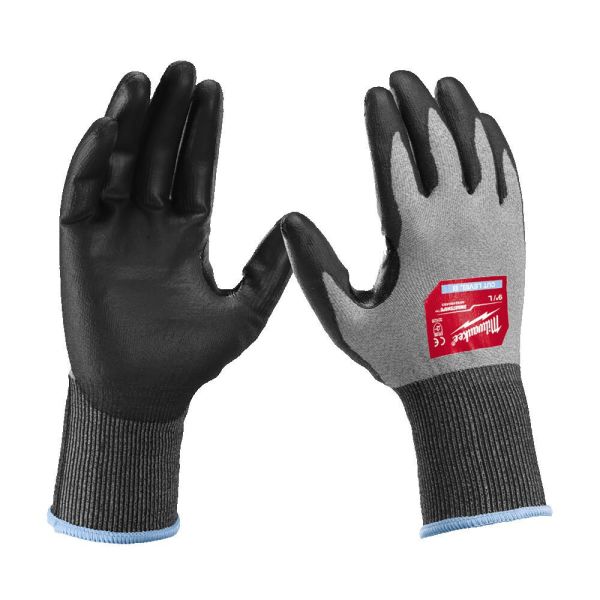 Рукавиці робочі Hi-Dex MILWAUKEE, з опором порізам 2/B рівня, розмір 7/S (4932480491)