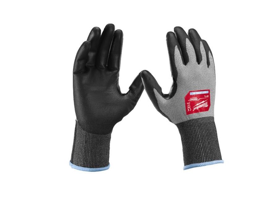 Рукавиці робочі Hi-Dex MILWAUKEE, з опором порізам 2/B рівня, розмір 9/L, (12 пар) (4932480508)