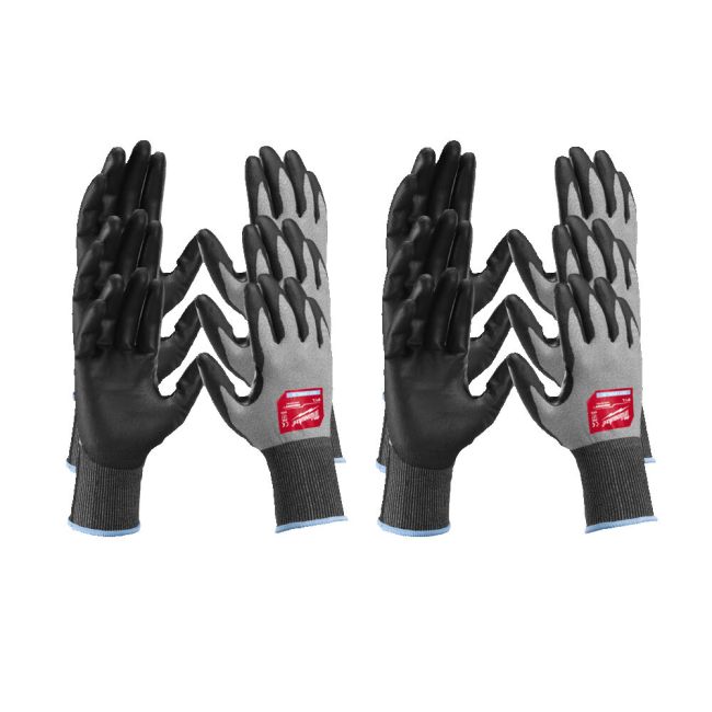 Рукавиці робочі Hi-Dex MILWAUKEE, з опором порізам 2/B рівня, розмір 11/XXL, (12 пар) (4932480510)