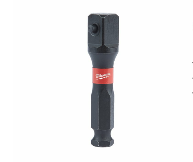Перехідник ударний ShW MILWAUKEE, с 7/16'' Hex на 1/2'' квадратний хвостовик (4932480586)