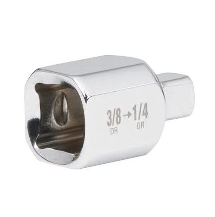 Перехідник хромований для головок MILWAUKEE з квадрата 3/8'' на 1/4'' квадрат (4932480648)