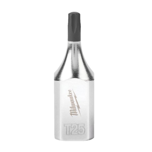Головка торцева хромована 3/8'' MILWAUKEE з бітою TORX, TX25 (4932480803)