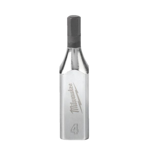 Головка торцева  хромована 1/4'' MILWAUKEE з бітою Hex, 4мм (4932480826)