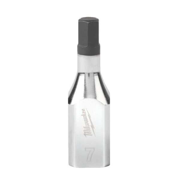 Головка торцева хромована 3/8'' MILWAUKEE з бітою Hex, 7 мм (4932480834)