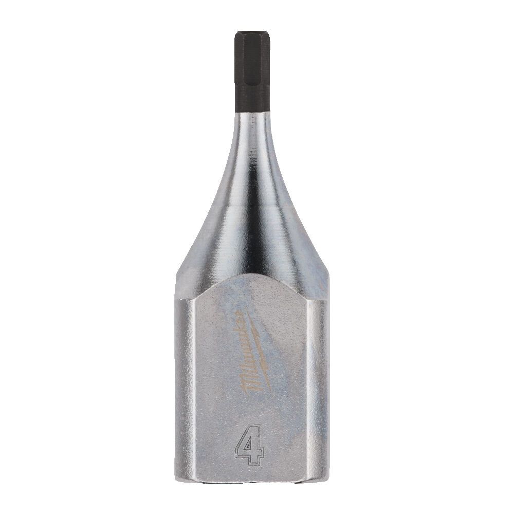 Головка торцева хромована 1/2'' MILWAUKEE з бітою Hex, 4мм (4932480842)