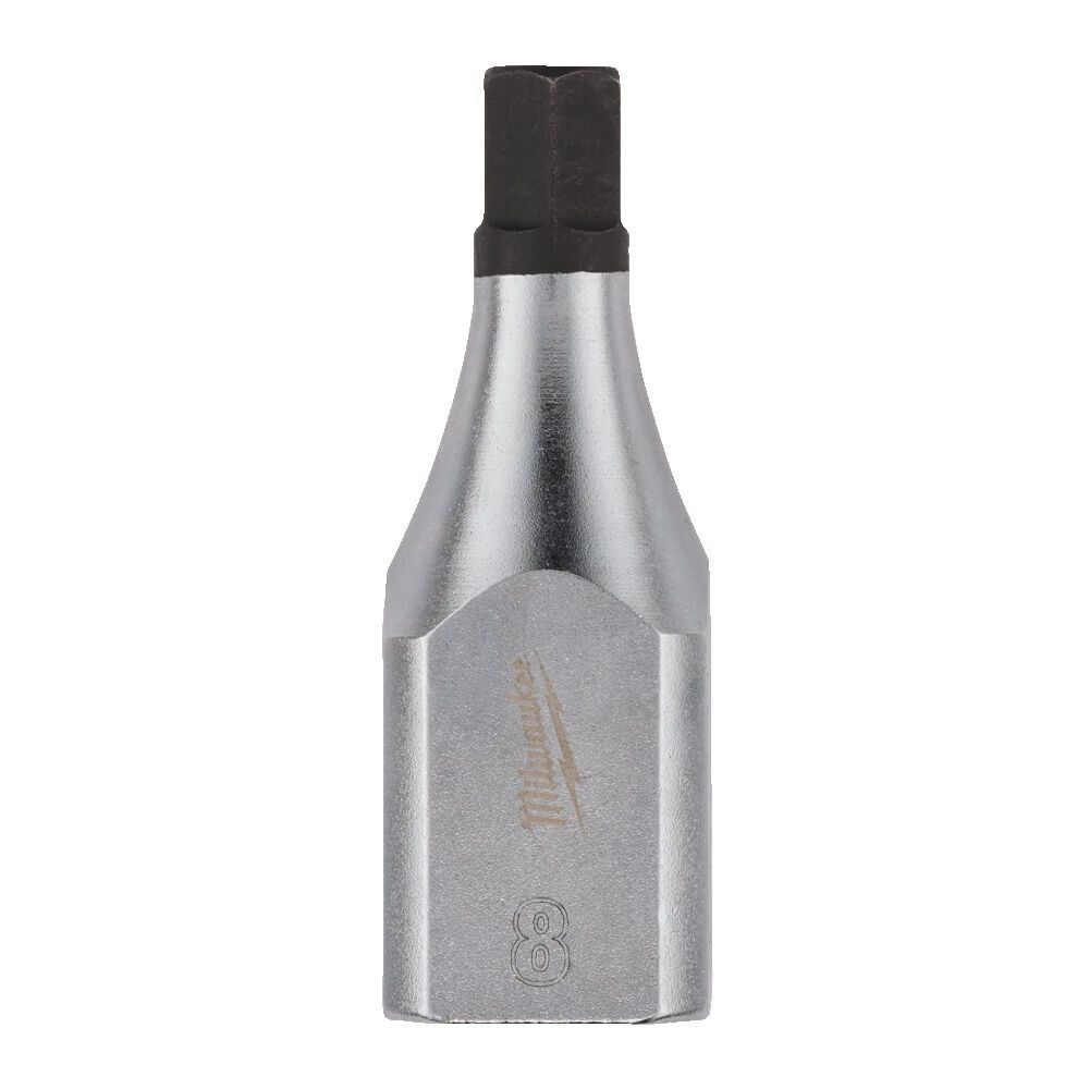 Головка торцева хромована 1/2'' MILWAUKEE з бітою Hex, 8мм (4932480846)