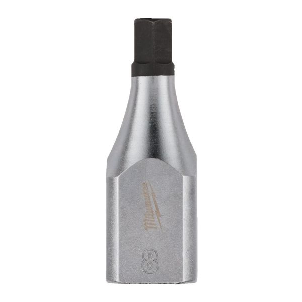Головка торцева хромована 1/2'' MILWAUKEE з бітою Hex, 8мм (4932480846)