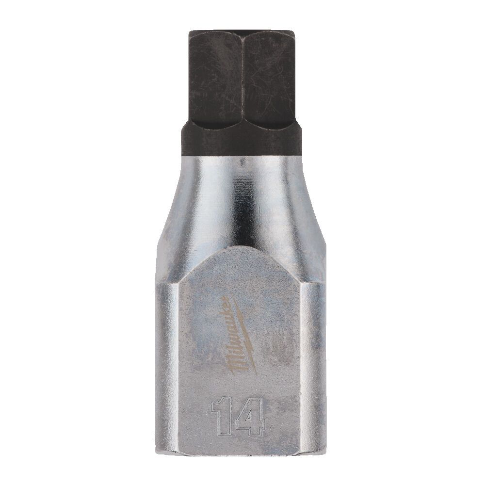 Головка торцева хромована 1/2'' MILWAUKEE з бітою Hex, 14мм (4932480850)