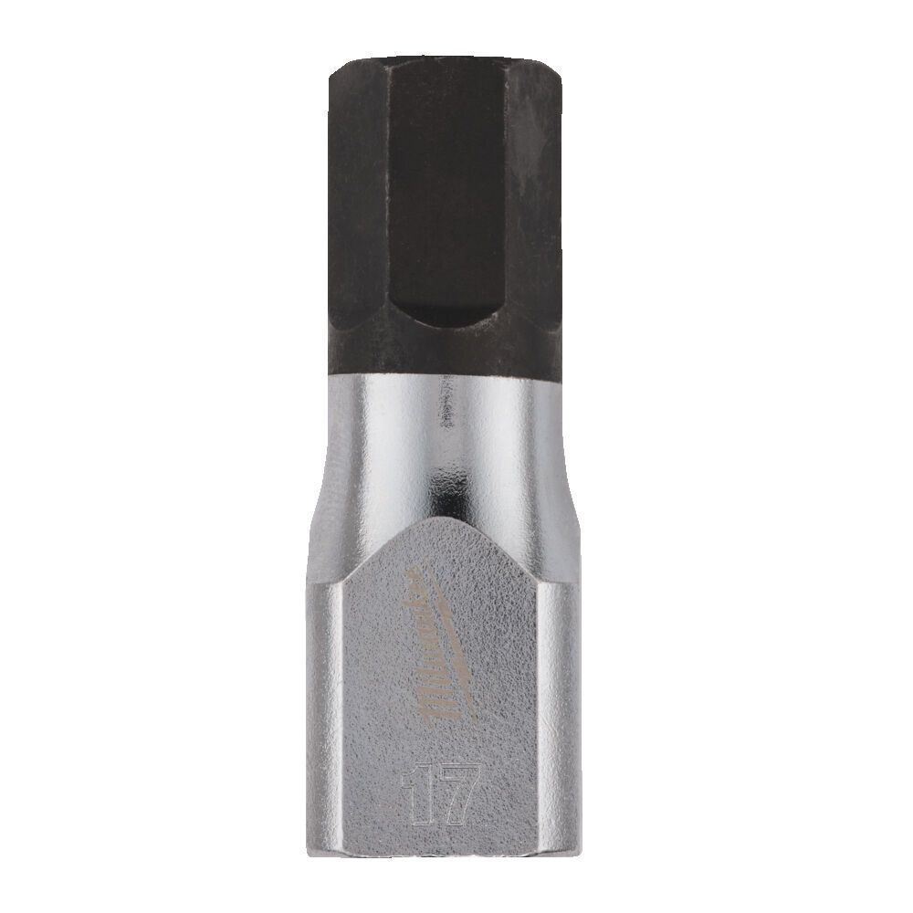 Головка торцева хромована 1/2'' MILWAUKEE з бітою Hex, 17мм (4932480851)