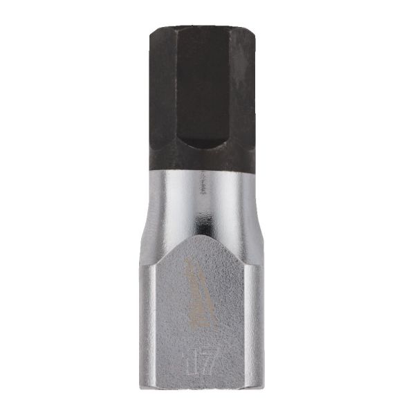 Головка торцева хромована 1/2'' MILWAUKEE з бітою Hex, 17мм (4932480851)