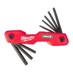 Набір ключів складних шестигранних TORX MILWAUKEE, (T9/T10/T15/T20/T25/T27/T30/T40) (8шт) (4932480979)