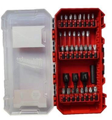 Набір біт SHOCKWAVE PACKOUT MILWAUKEE, (35шт), пластиковий кейс (4932492003)