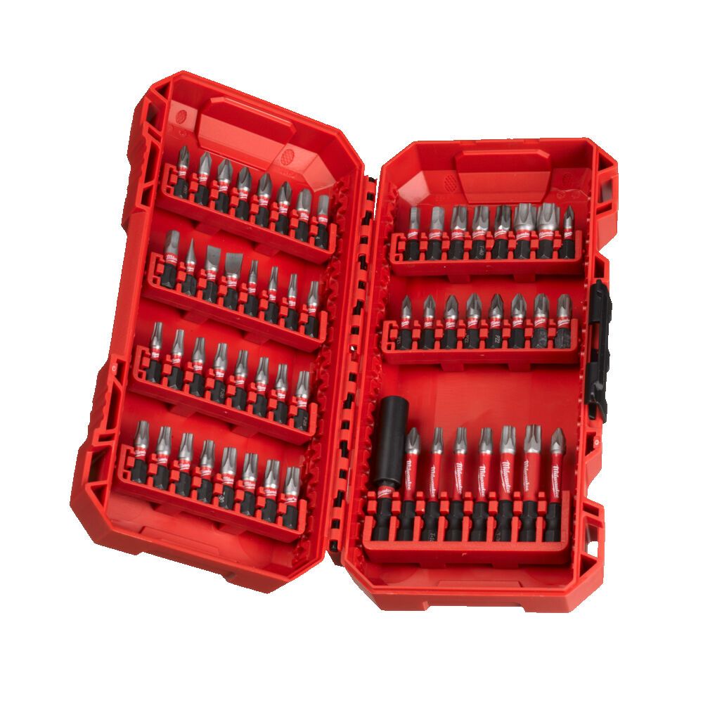 Набір біт SHOCKWAVE PACKOUT MILWAUKEE, (56шт) пластиковий кейс (4932492006)